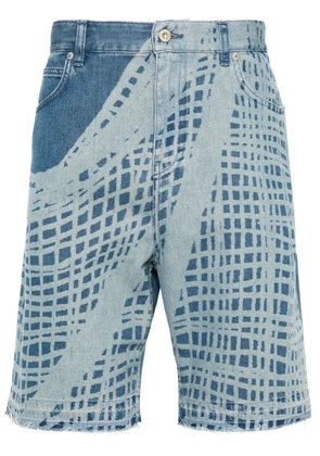 LOEWE logo-patch denim shorts - Blue