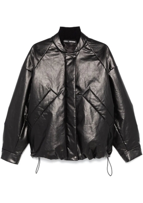 KASSL Editions polished bomber jacket - Black