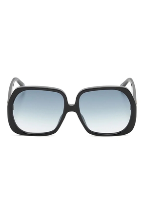 Le Specs geometric logo sunglasses - Black