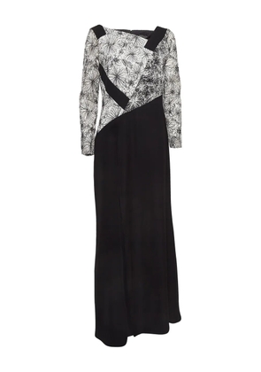 Tadashi Shoji lace-panel dress - Black