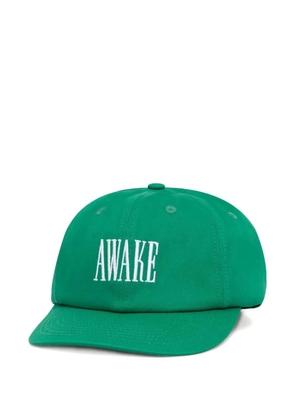 Awake NY logo-embroidered cap - Green