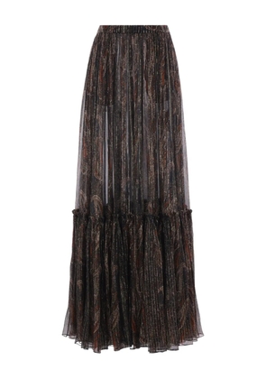Saint Laurent pleated skirt - Brown