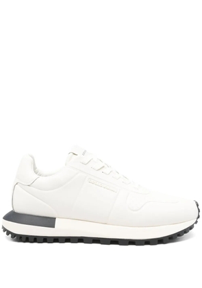 Emporio Armani leather sneakers - Neutrals