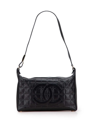 CHANEL Pre-Owned 2000-2002 Medium Lambskin Chocolate Bar shoulder bag - Black