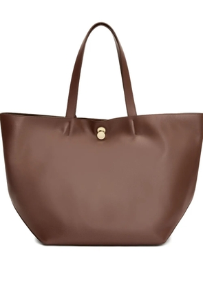Fabiana Filippi Eclissi button-fastening tote bag - Brown
