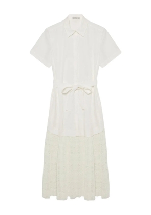 Simkhai Jenner belted midi shirt dress - White