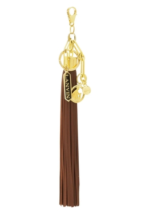 Lanvin leather-tassel bag charm - Brown