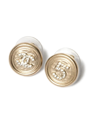 CHANEL Pre-Owned 2000s CC-logo earrings - Gold