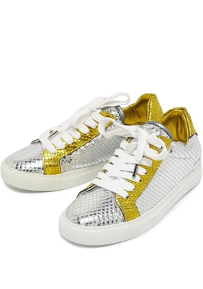 Zadig&Voltaire snakeskin-effect sneakers - Silver