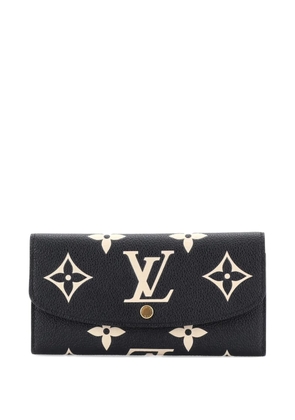 Louis Vuitton Pre-Owned Emilie Wallet Bicolor Monogram Empreinte Giant small wallets - Black