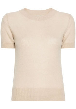 Ermanno Scervino crew-neck cashmere top - Neutrals
