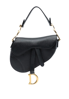Christian Dior Pre-Owned 2018 Mini Grained Calfskin Saddle Bag satchel - Black