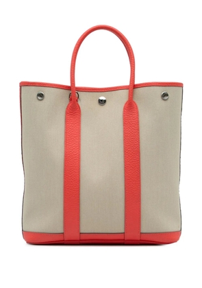 Hermès Pre-Owned 2021 Toile Garden Party File 28 satchel - Brown