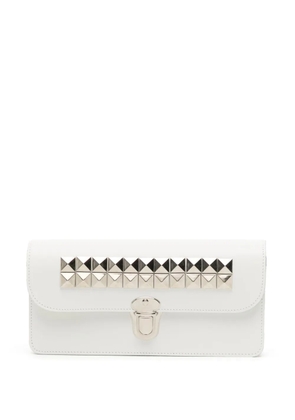 Comme Des Garçons Wallet stud-embellished leather wallet - White