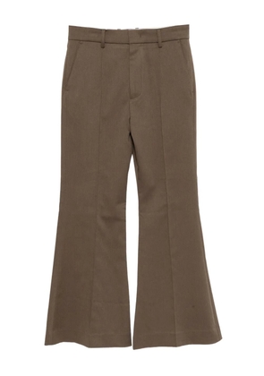 Rokh flared basic trousers - Brown