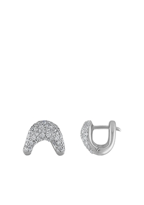 ZAHN-Z 14K white gold Zaha diamond earrings - Silver