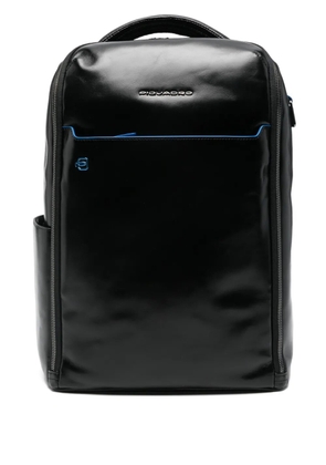 PIQUADRO leather top-handle backpack - Black