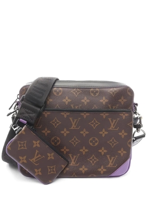 Louis Vuitton Pre-Owned 2021s Trio Monogram Macassar messenger bag - Brown