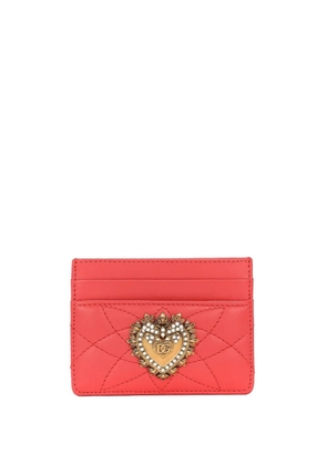 Dolce & Gabbana Devotion leather cardholder - Orange