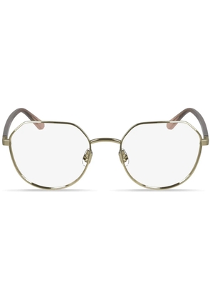 Calvin Klein octagonal frame glasses - Gold