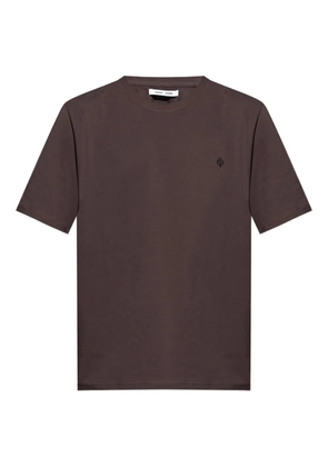 SAMSOE SAMSOE embroidered logo T-shirt - Brown