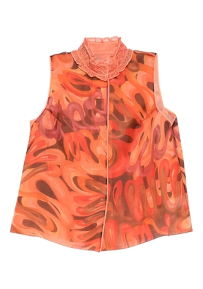 SHIATZY CHEN Scape-of-Curve gilet - Orange