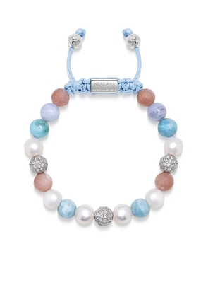 Nialaya Jewelry gemstone-detailing beaded bracelet - Blue