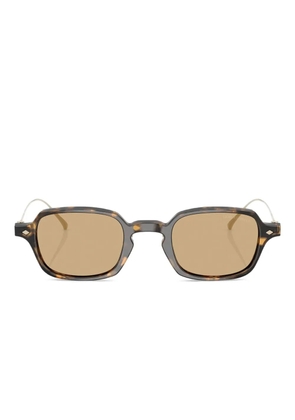 Giorgio Armani square-frame sunglasses - Brown