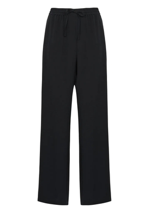 Yves Salomon silk trousers - Black