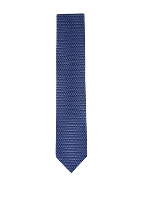 Eton patterned tie - Blue