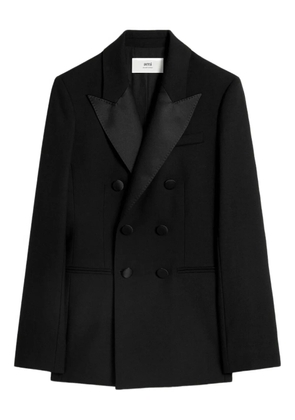 AMI Paris double-breasted buttoned jacket - Black