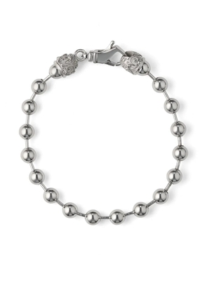 Emanuele Bicocchi beaded chain bracelet - Silver