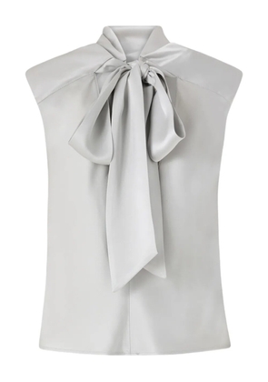 PINKO tie-detail sleeveless blouse - Grey