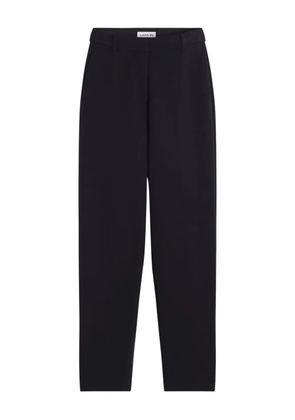 Lanvin pleated cotton trousers - Black
