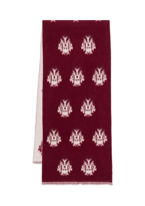 Bally intarsia scarf - Red