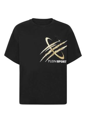 Plein Sport scratch-print T-shirt - Black