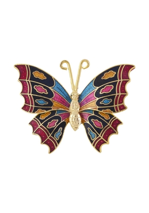 Susan Caplan Vintage 1980s butterfly-shaped brooch - Gold
