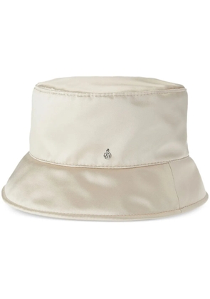 Maison Michel Axel silk-satin bucket hat - Neutrals