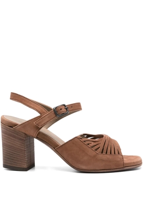 Pantanetti 80mm suede sandals - Brown