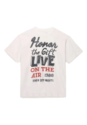 Honor The Gift Live On Air printed T-shirt - White
