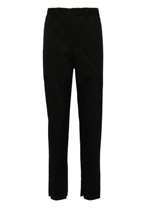 Corneliani elasticated-waistband straight-leg trousers - Black