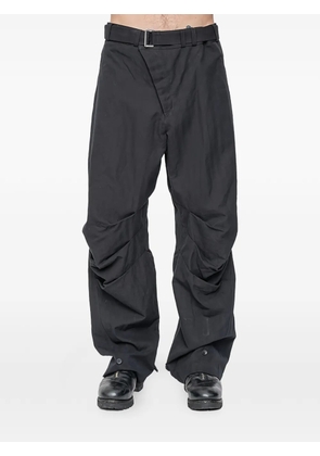 The Viridi-Anne button-detail trousers - Black