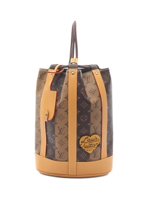 Louis Vuitton Pre-Owned x Nigo 2021 Randonne monogram stripe backpack - Brown