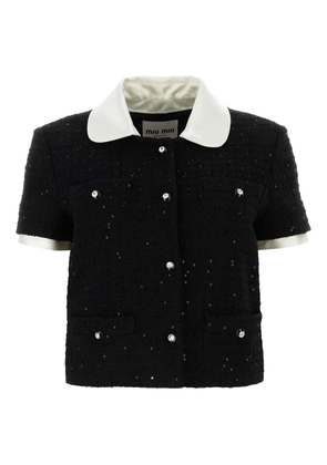 Miu Miu bouclé single-breasted jacket - Black