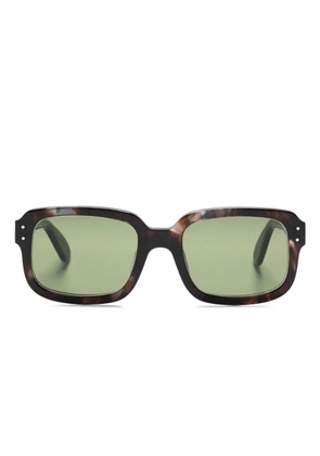 Lesca Dude rectangle-frame sunglasses - Brown
