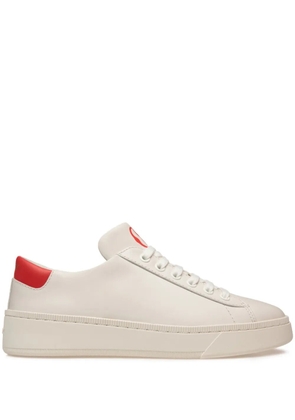 Bally logo-print leather sneakers - White