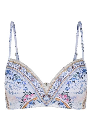 Camilla Season Of The Siren bikini top - White