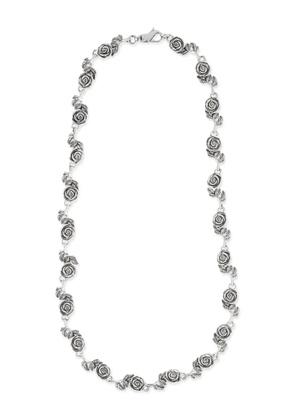 Emanuele Bicocchi multi-roses necklace - Silver