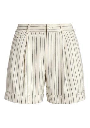 Lauren Ralph Lauren pleated striped shorts - Neutrals