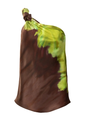 Silvia Tcherassi Yanet one-shoulder blouse - Green